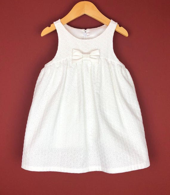 The "Play-Date Dress" in White Embroidery.