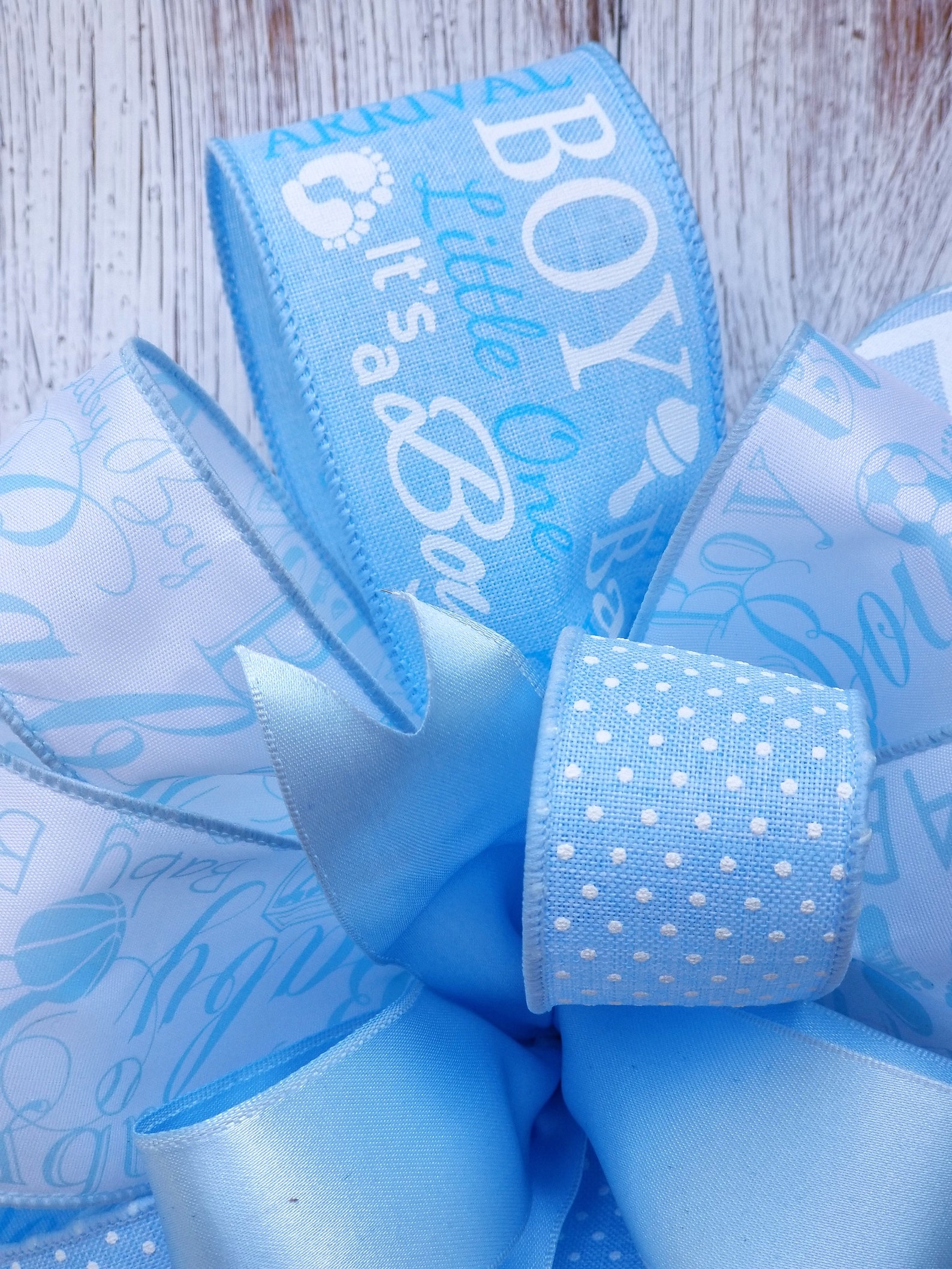 Boy Baby Shower Gift Bow New Baby Boy Baby Shower Decor Etsy