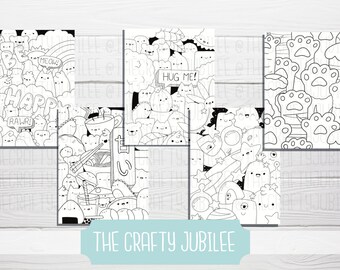 Download Doodle Coloring Book Etsy