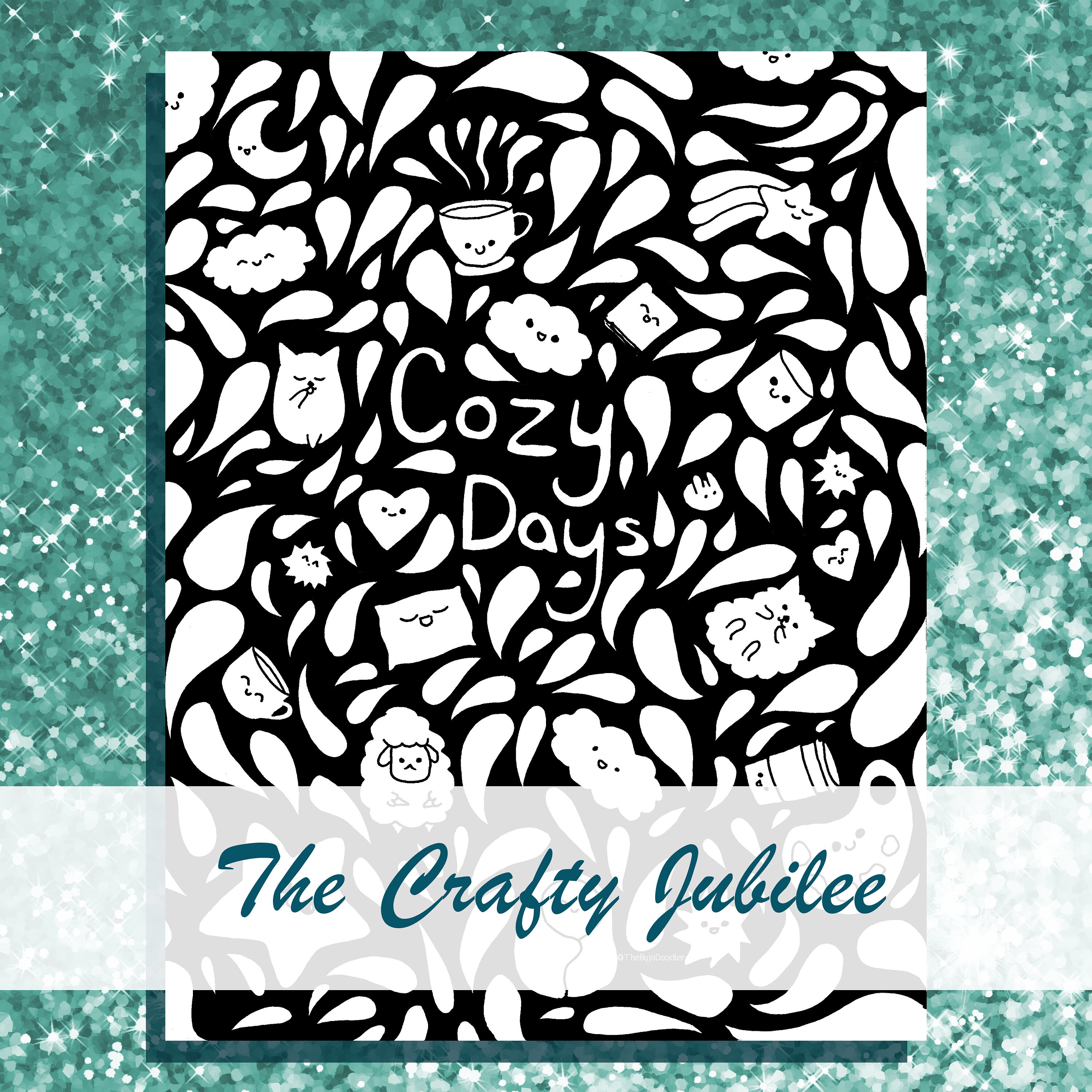 Printable Kawaii Doodle Coloring Page Cozy Days Adult Coloring Pages