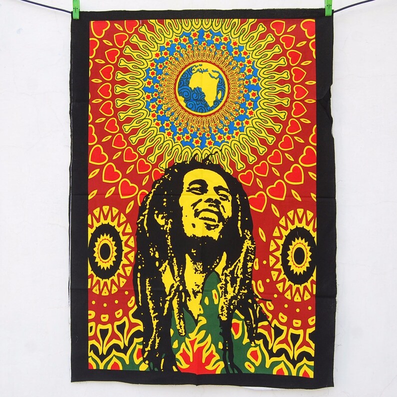 Bob Marley Wall Decor Hippie Tapestries Bohomein hippy Etsy