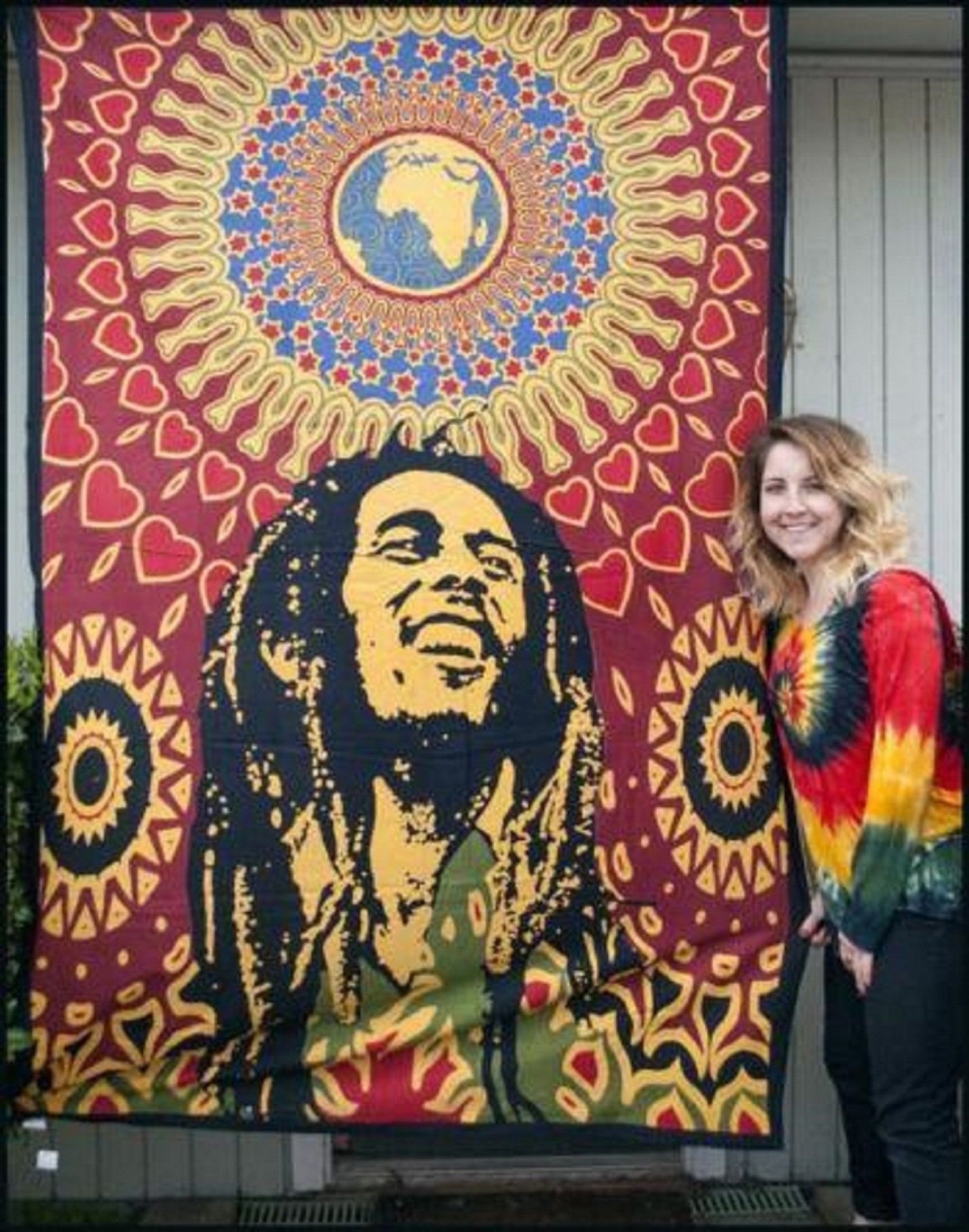 Bob Marley Wall Decor Hippie Tapestries Bohomein hippy Etsy