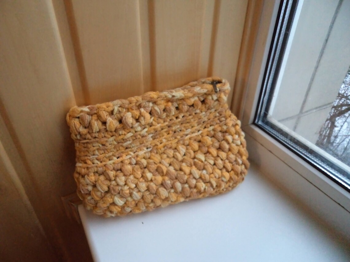 Yellow Bag for Cosmetics Makeup Bag Delicate Cosmetic Bag Etsy