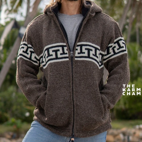 fleece lined wool coat