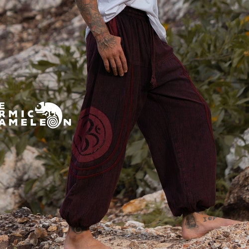 Harem Pants Men Stonewashed Yoga Pants Hippie Hippy Razorcut Etsy