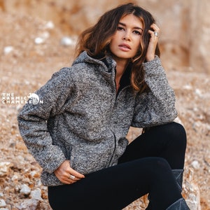 Brown sherpa hoodie outlet