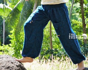 Warm Harem Pants Hippie Pants Yoga Pants Blue Black Gypsy Boho Pants Loose Ladies Baggy Festival Comfy