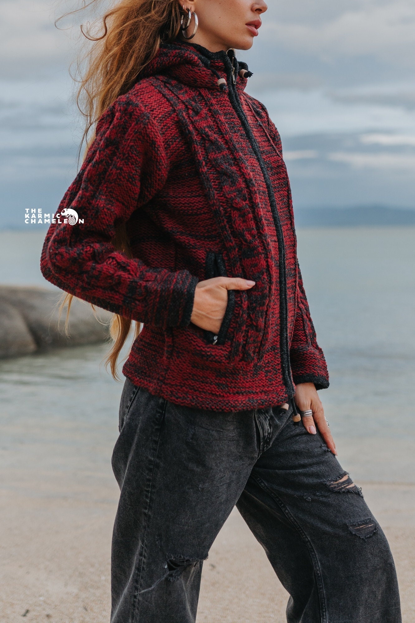Women Slim Fit Cozy and Comfort Zip up Sherpa-lined Fleece