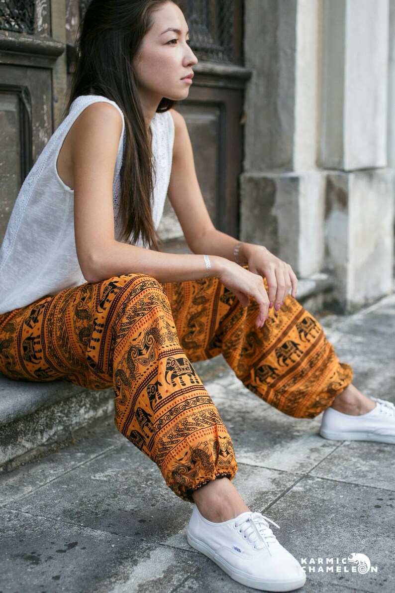 Harem Pants Women Elephant Hippie Hippy Aladdin Gypsy Loose | Etsy