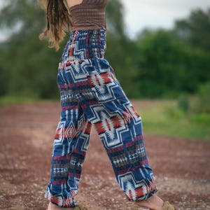 Warm Harem Pants Women Aztec Patterned Vegan Friendly Hippy Boho ...