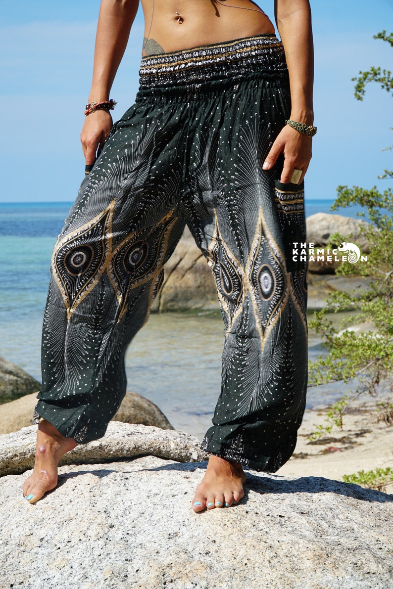 feather pants