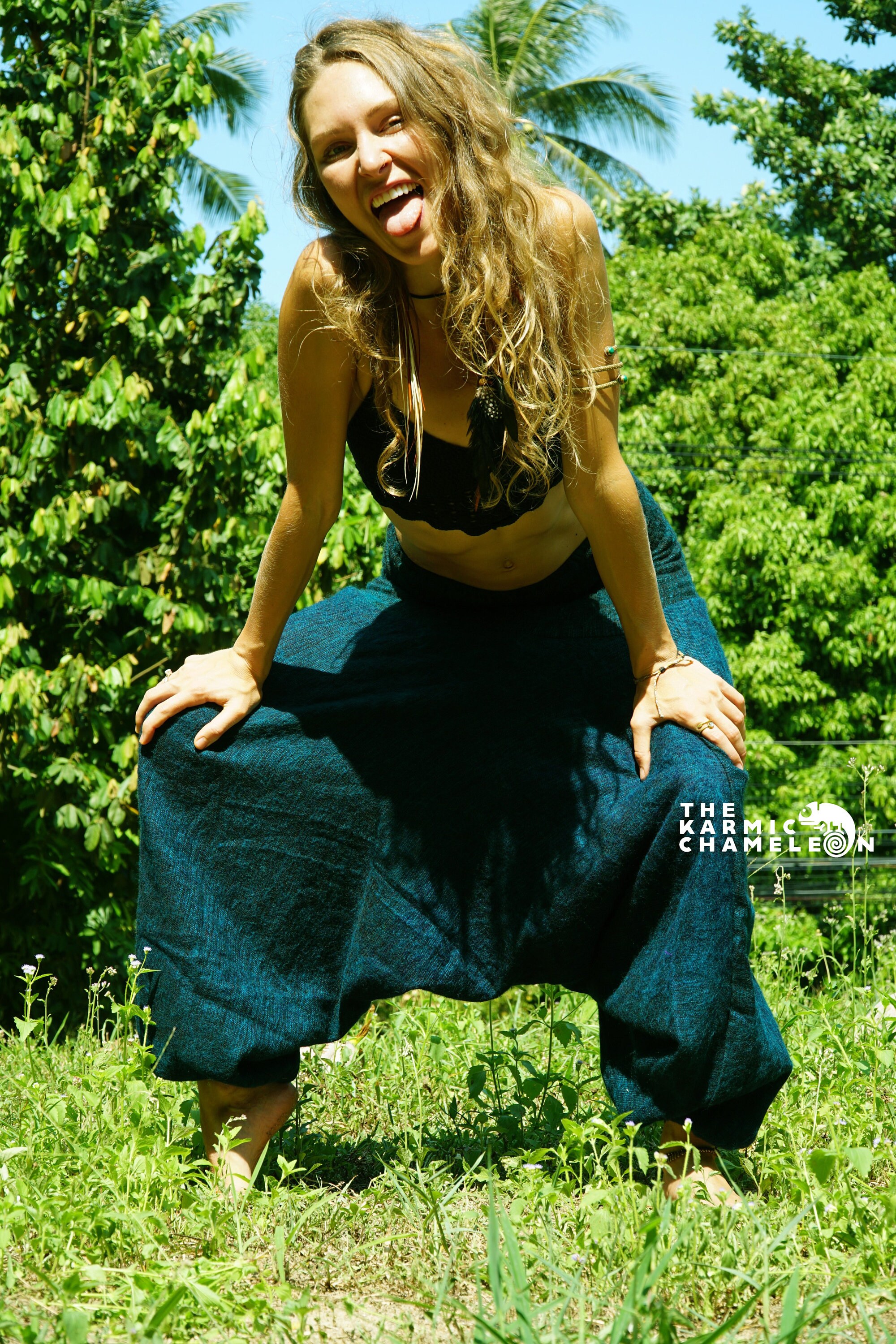 Warm Harem Pants Women Hippie Hippy Yoga Pants Green Black Etsy