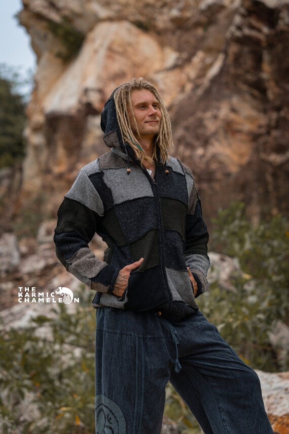 Patchwork winter warm jacket discount
