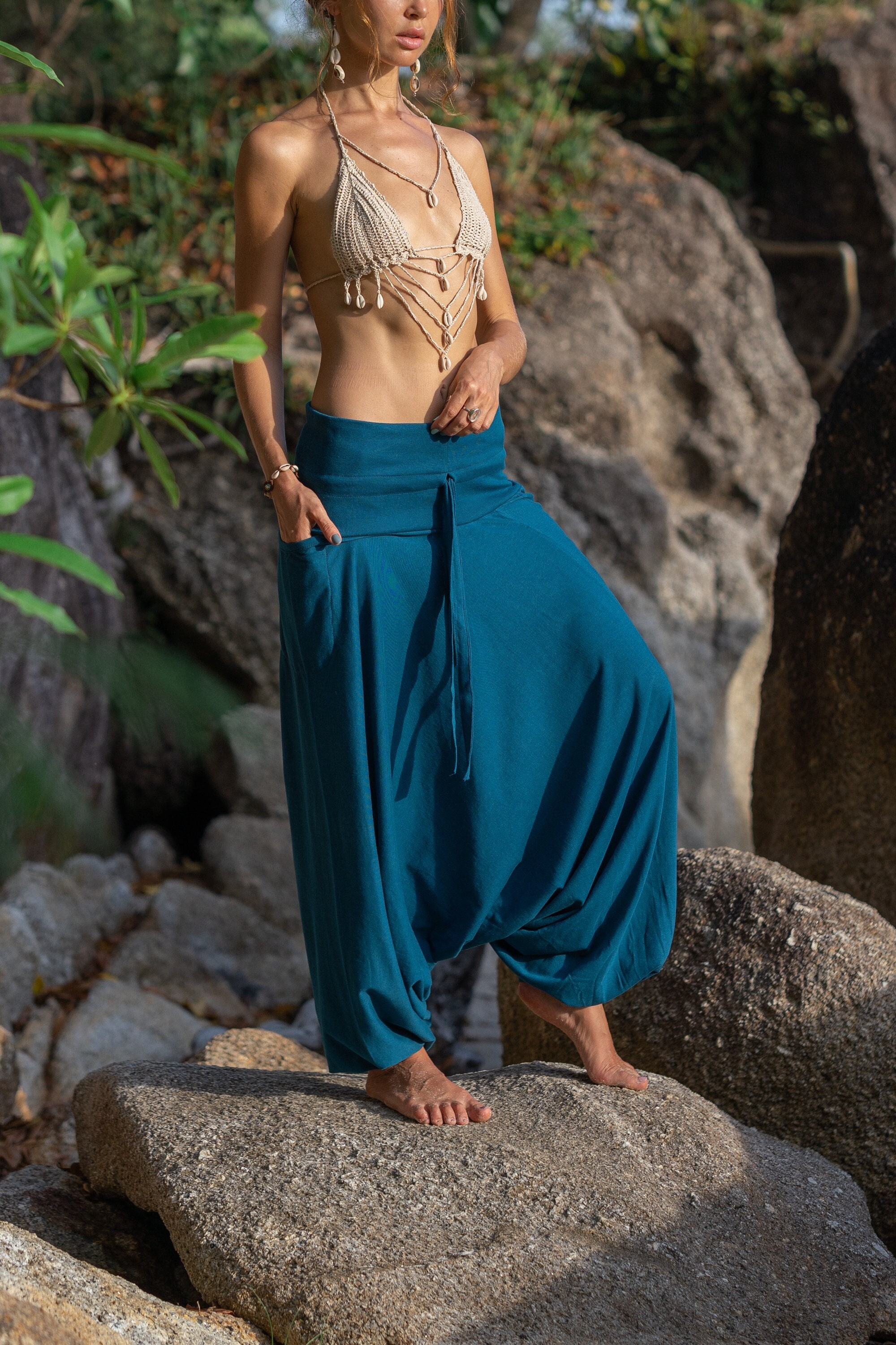 Women Harem Pants Petite Etsy UK