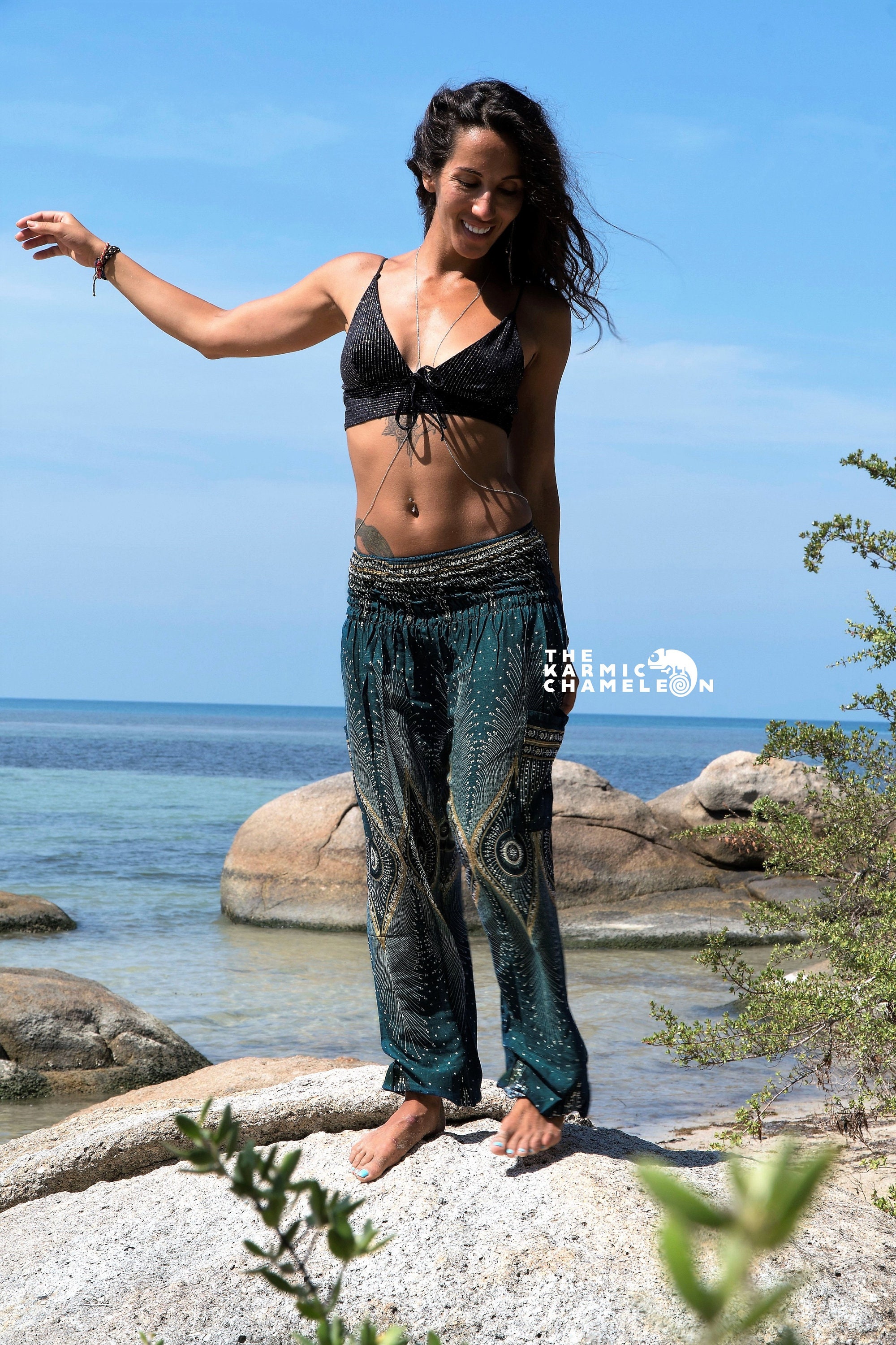 Harem Pants Women Loose Yoga Trousers Comfy Loungewear Hippie Etsy UK