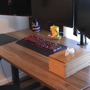Tissue wooden box/cover handmade from Solid Australian Chestnut top solid Tassy oak sides.