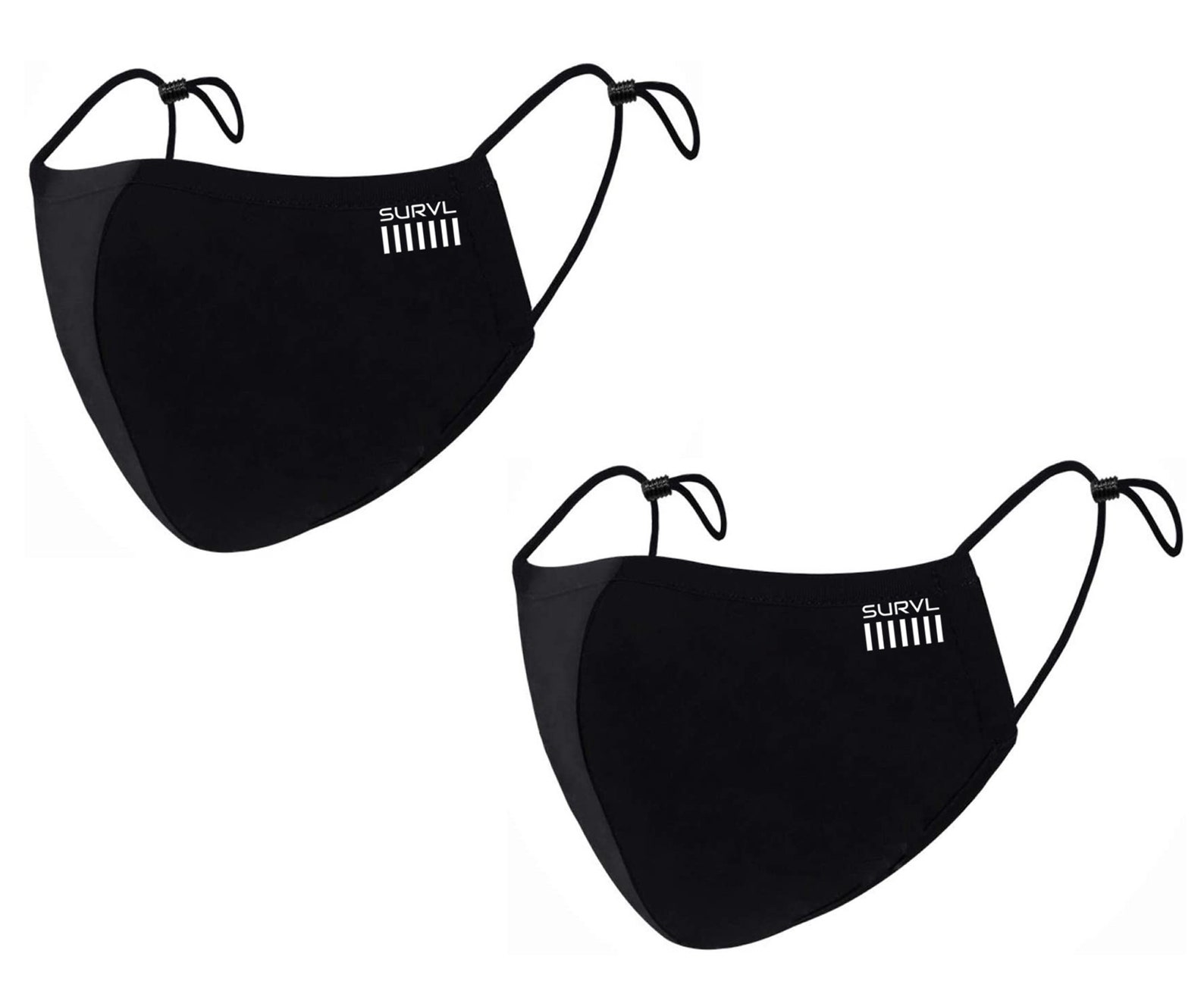 Black Face Mask with Filter Washable Face Mask Adjustable Etsy