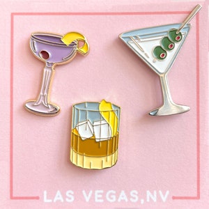 Vintage Vegas Cocktail Pin Collection