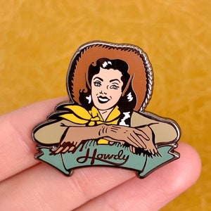 Howdy Western Girl Pin