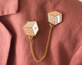 Pair A Dice Dice  For Las Vegas Wedding Pins