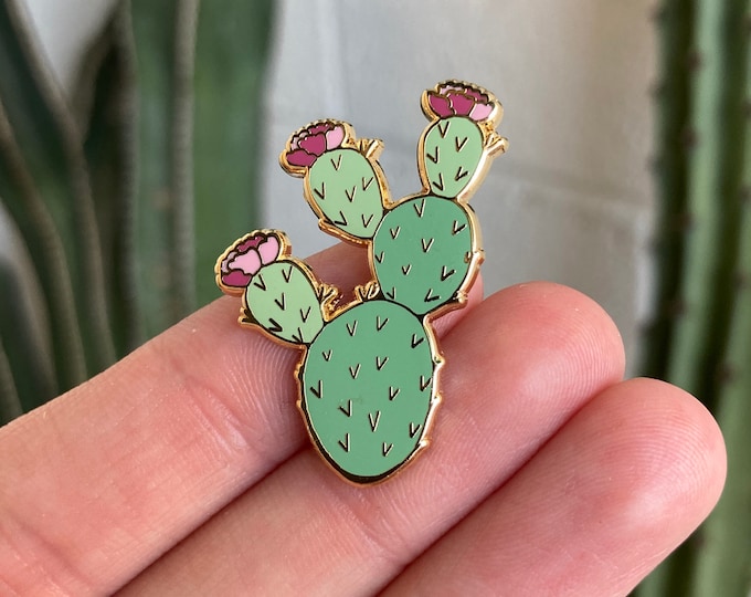 Prickly Pear Cactus Pin- Joshua Tree Pin