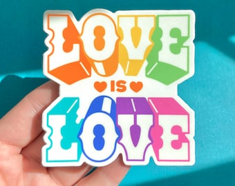 Love Is Love Cute Pride Month Sticker