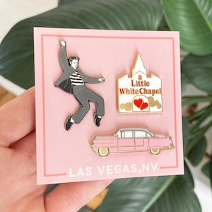Vegas Wedding Combo Pack With Las Vegas Wedding Chapel and Pink Cadillac