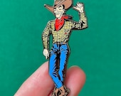 Vegas Vic Cowboy Pin - Etsy