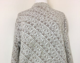 Vintage, Cream, Oversized, Lord Jeff Sweater Size M