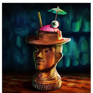STRANGER DRINKS | Don&#39;s Zombie | Tiki Art Print