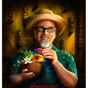 STRANGER DRINKS | Beachbum Berry | Tiki Art Print