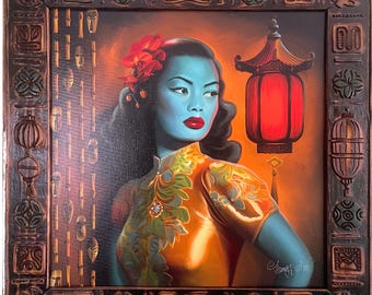 Far West / Arte Tiki / Cornice personalizzata / REALIZZATO SU ORDINAZIONE