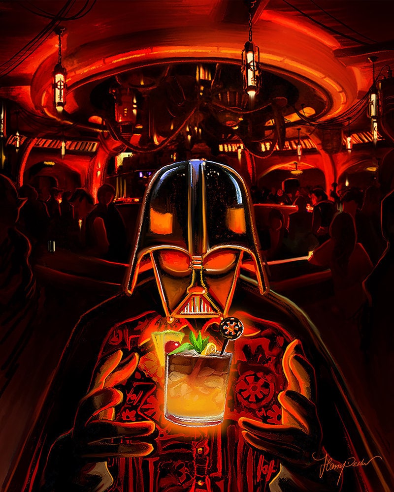 A Mai Tai Most Icely - Vader Cocktail Art