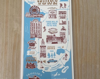 Traveler's Company 2024 Traveler's Town Plastic Sheet