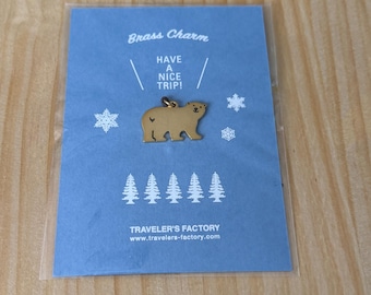 Traveler's Factory Holiday Little Bear Brass Charm