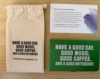 Traveler's Company USA x Art Toolkit - "Have a Good Day" - Folio Palette - Limited Edition Green - 2023