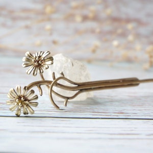 Sturdy Hair Pick Messy Bun Chignon Hair Jewelry 4 Length Small Star Flower Japanese Kanzashi Hair Pin Set