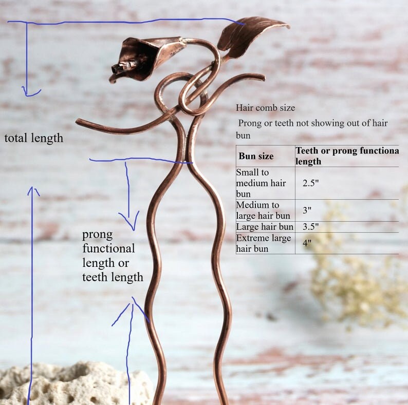 Lotus Flower Good Wish Hair Pin for Long or Medium Hair Updo Etsy