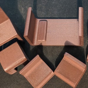 Pioneer puzzle, 9 doll size furniture pieces into a puzzle block. Walnut