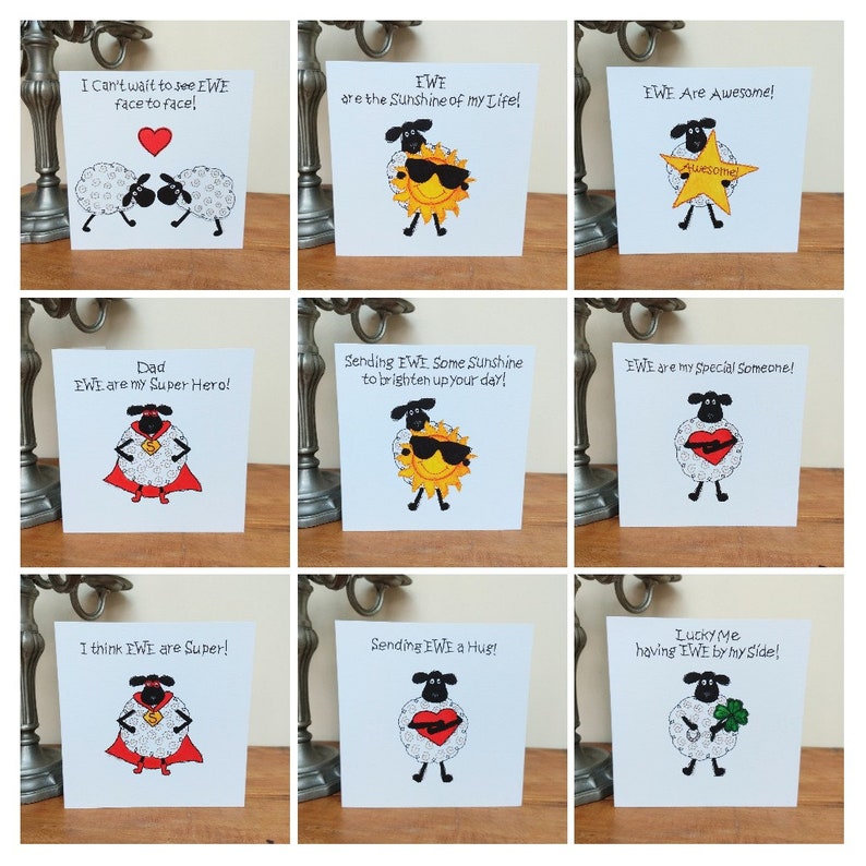 Geburtstagskarte für Ehemann Schaf karte Lustige Schaf Etsy