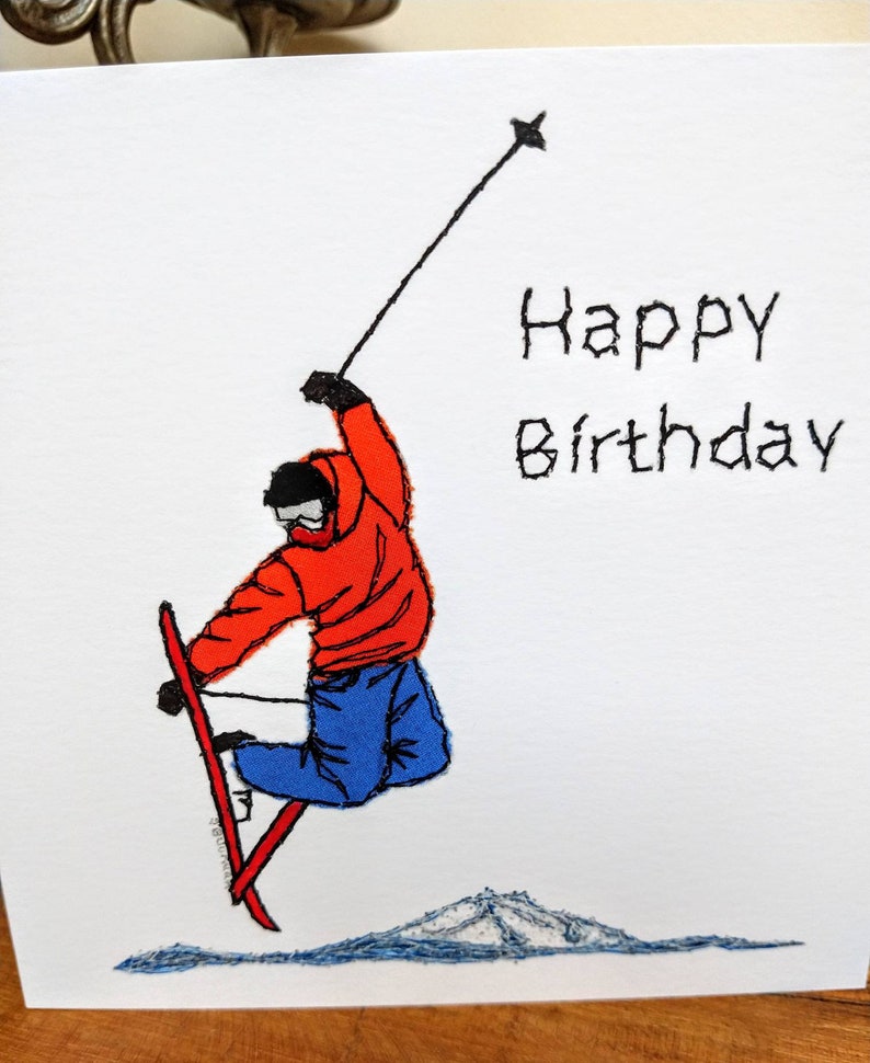 Skifahren Geburtstagskarte Jungen SkiKarte Mädchen Etsy