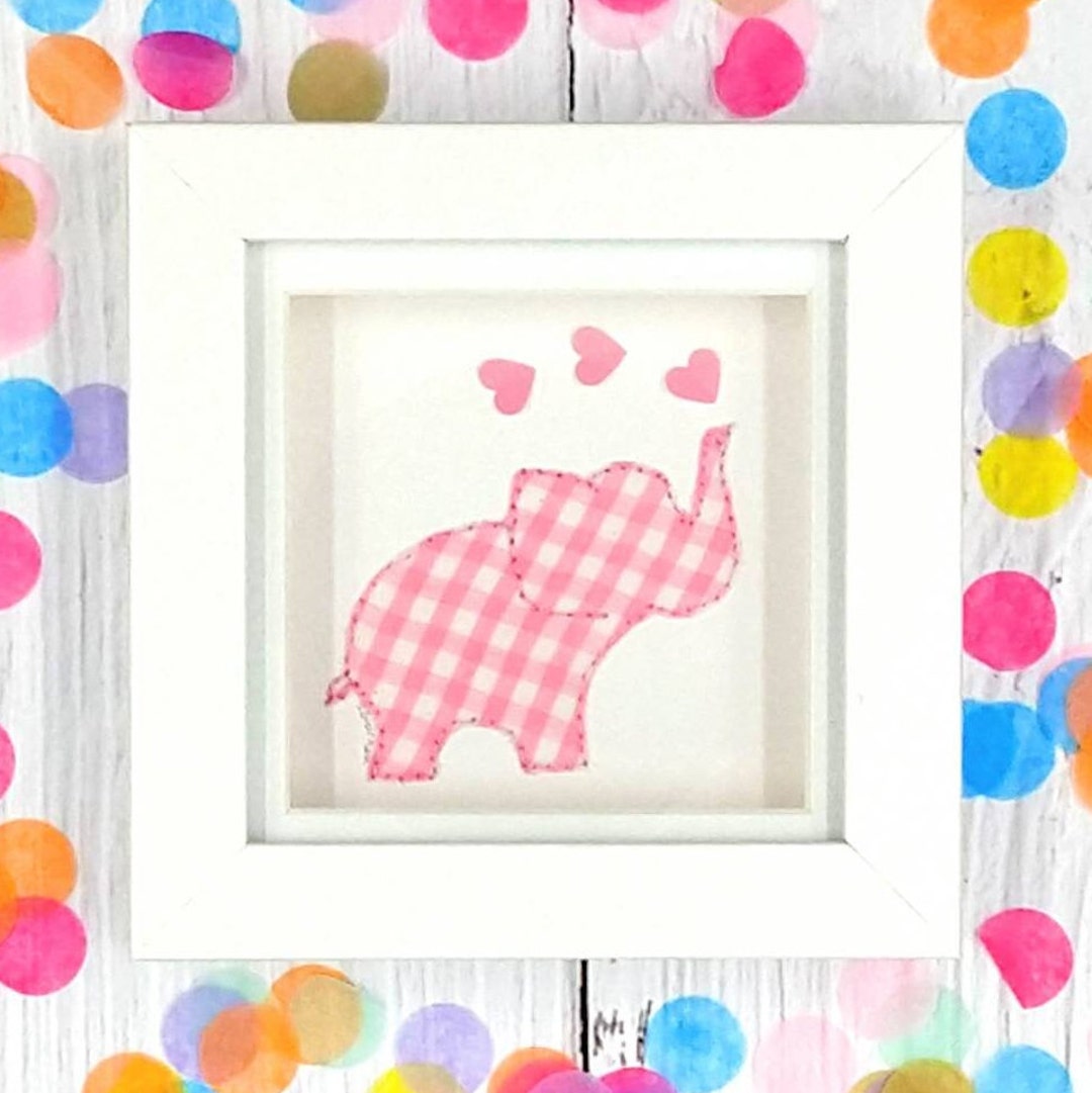 Pink Elephant, Baby Girl Gift, Christening Gift, Baby Shower Gift