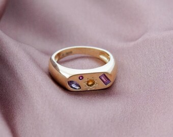 Kaleidoscope Gemstone Ring