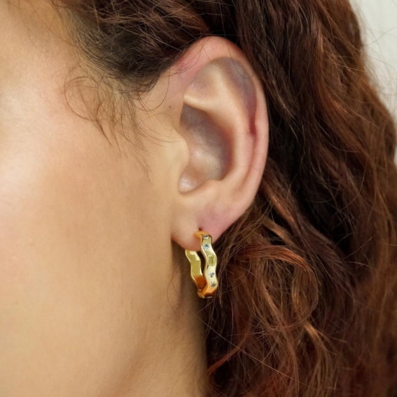 Jewelled 2024 hoop earrings