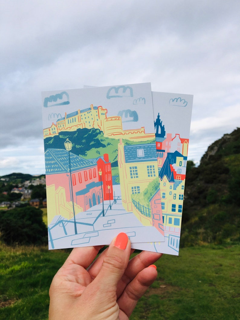 Pack of 6 Edinburgh Postcards