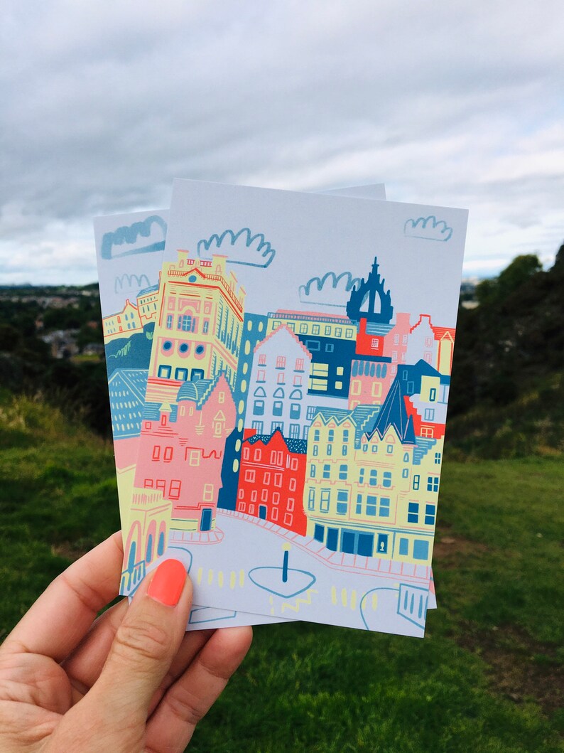 Pack of 6 Edinburgh Postcards