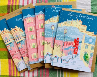 Edinburgh Christmas Cards by Cassandra Harrison