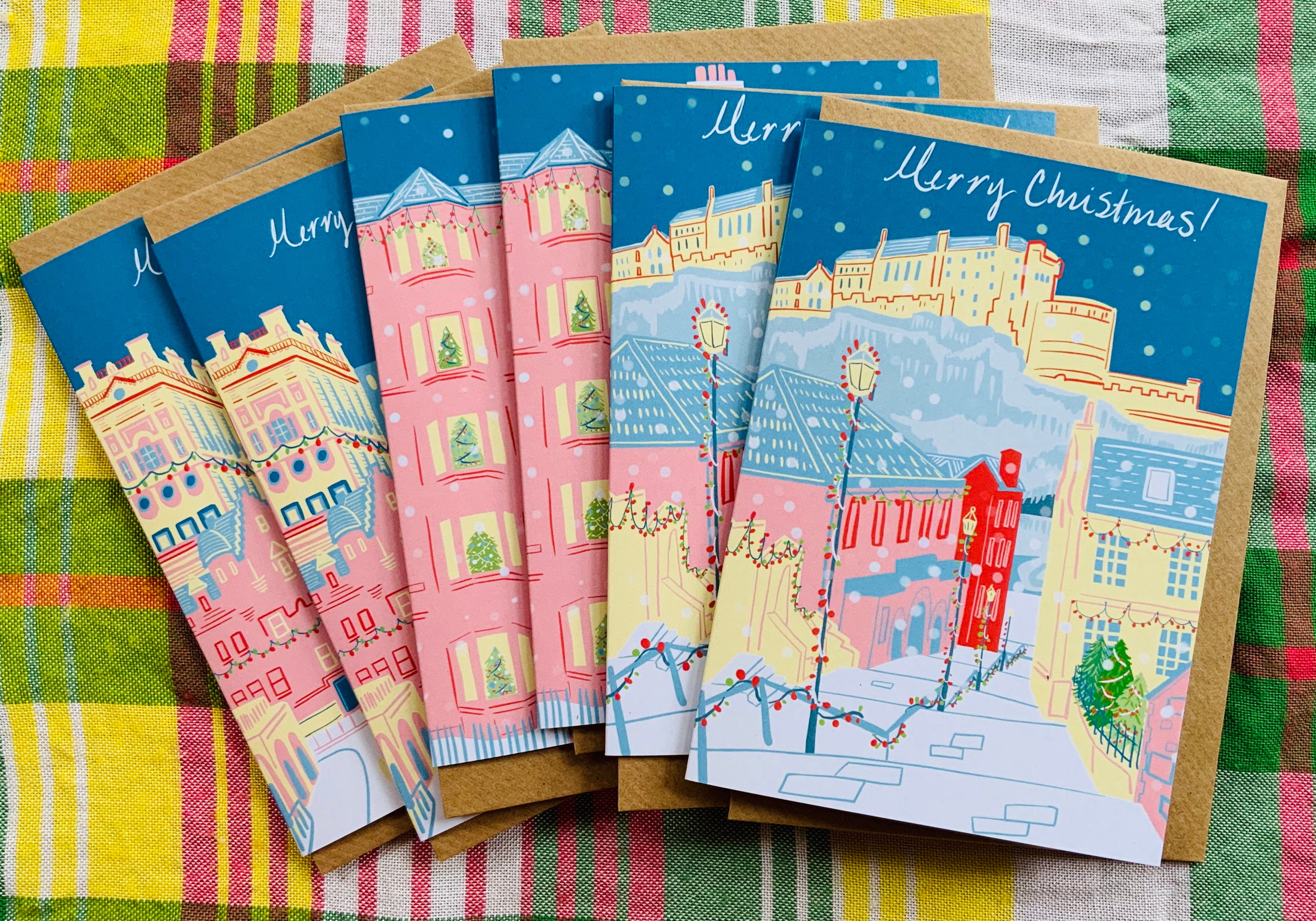 Edinburgh Christmas Cards by Cassandra Harrison