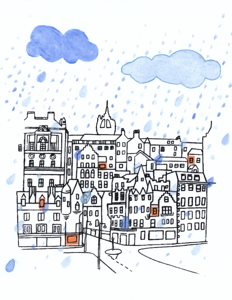Edinburgh in the rain imagem 1