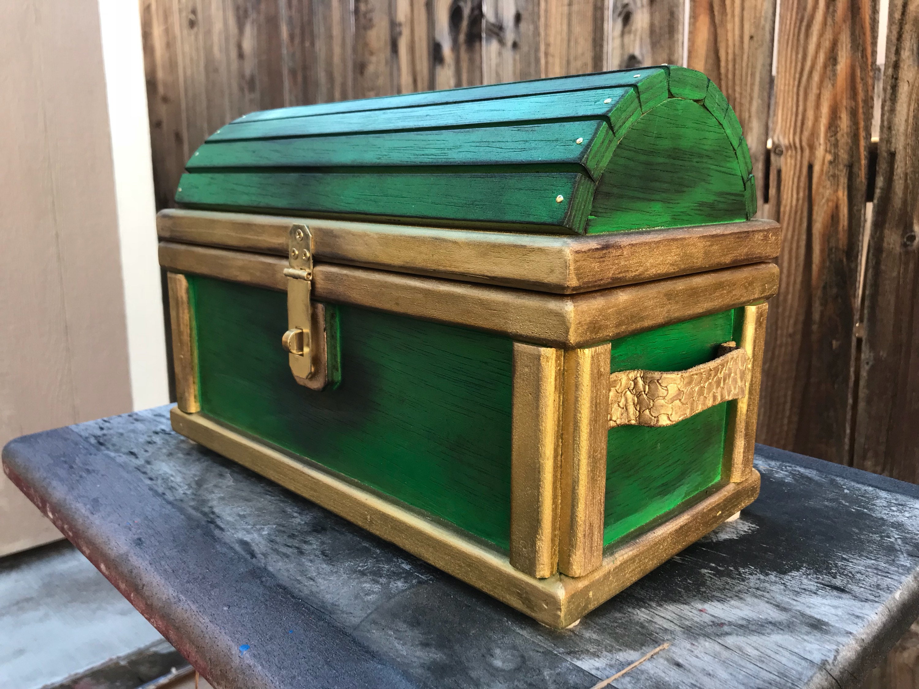 Aged Treasure Chest Etsy